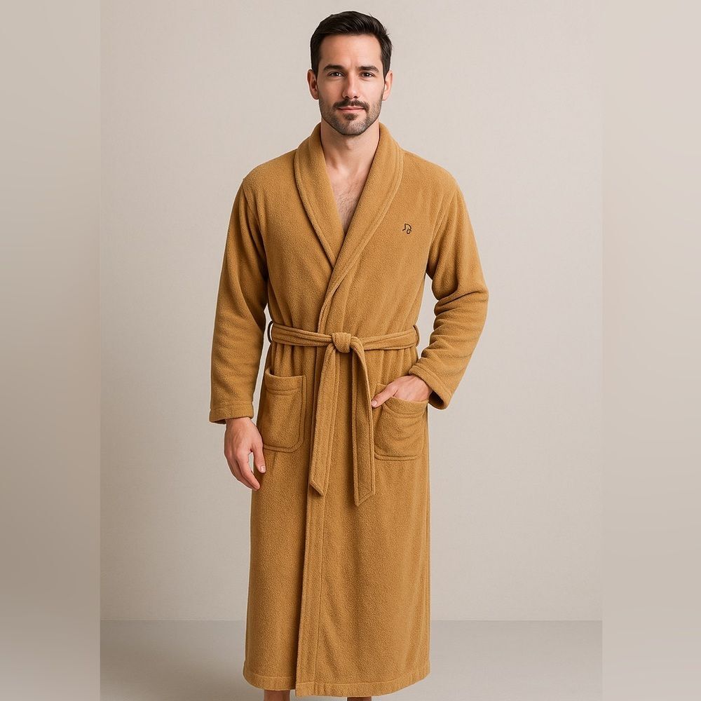 Vintage Christian Dior Monsieur Camel Robe – 1980s | One Size | Fully Lined